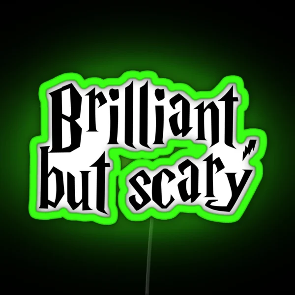 Brilliant But Scary RGB Neon Sign