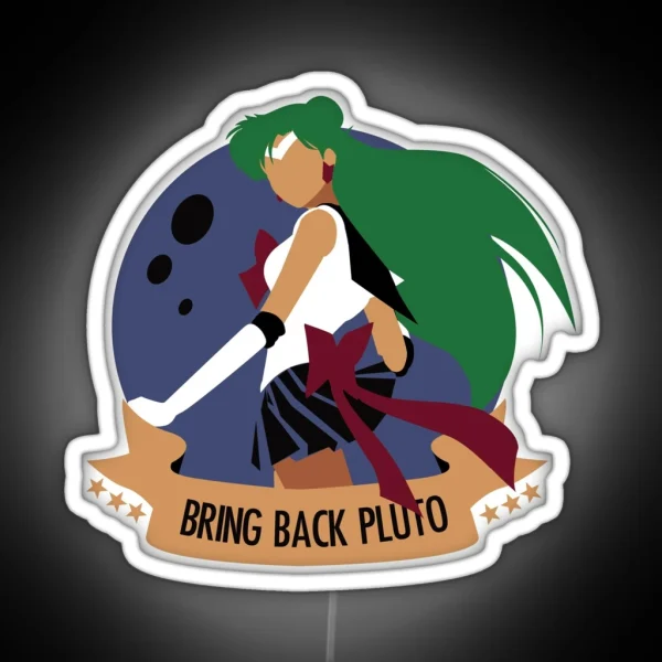 Bring Back Pluto RGB Neon Sign