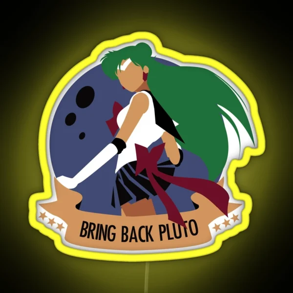 Bring Back Pluto RGB Neon Sign
