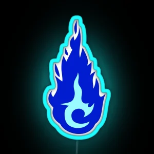 Brisingr Glyph In Blue Flames RGB Neon Sign