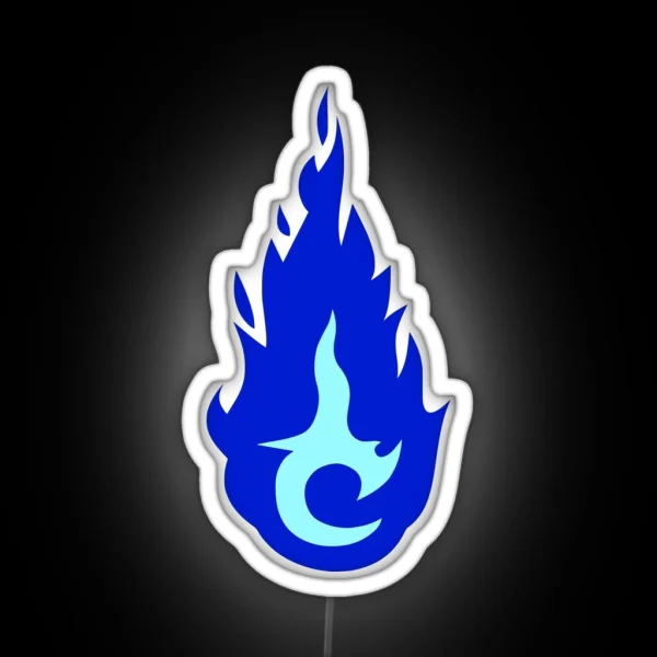 Brisingr Glyph In Blue Flames RGB Neon Sign