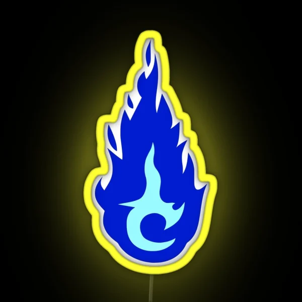 Brisingr Glyph In Blue Flames RGB Neon Sign