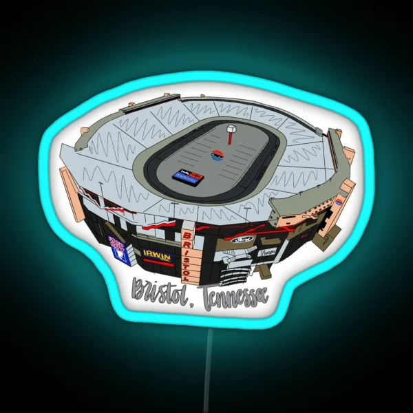 Bristol Motor Speedway Led RGB Neon Sign