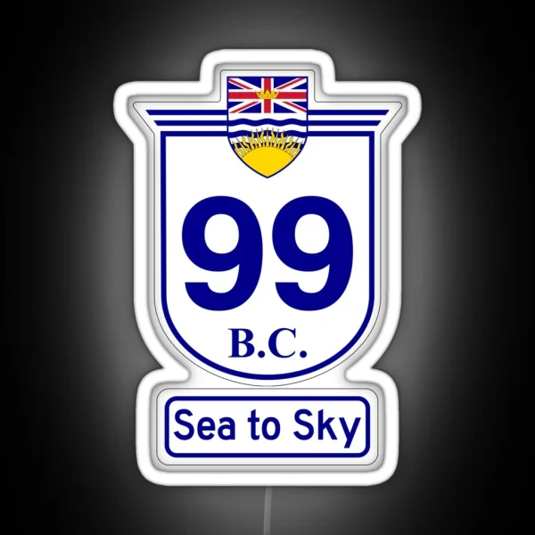 British Columbia 99 Sea To Sky RGB Neon Sign