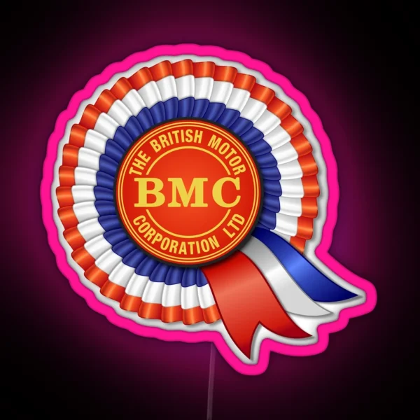 British Motor Corporation BMC Rosette RGB Neon Sign