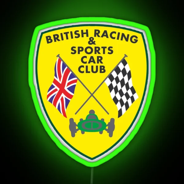 British Racing And Sports Car Club RGB Neon Sign