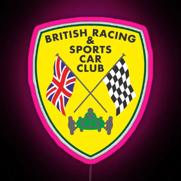 British Racing And Sports Car Club RGB Neon Sign