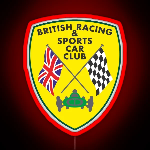 British Racing And Sports Car Club RGB Neon Sign