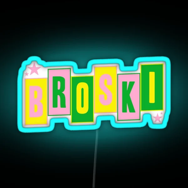 Brittany Broski Graphic RGB Neon Sign