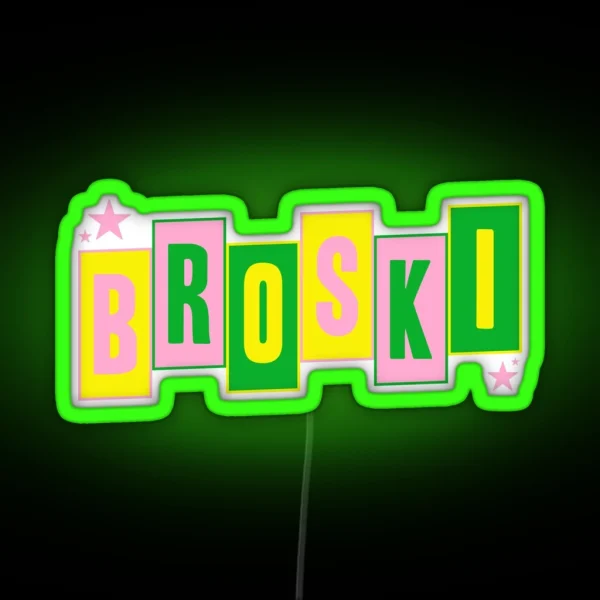 Brittany Broski Graphic RGB Neon Sign