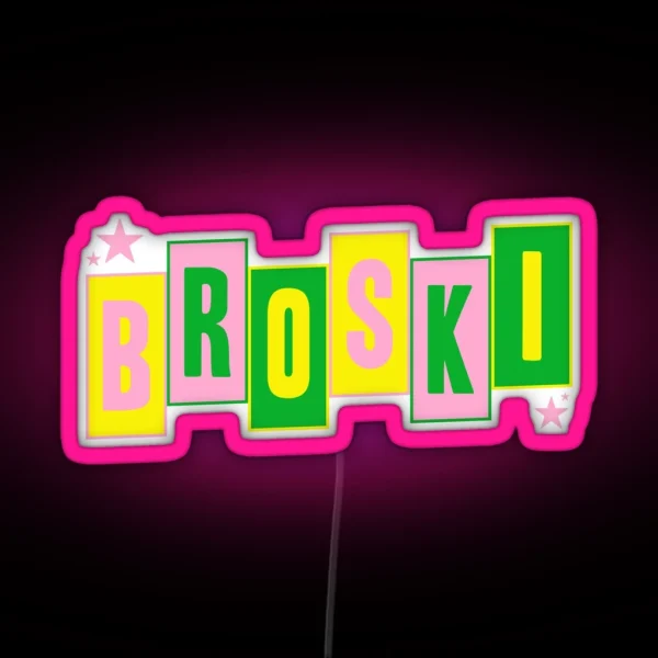 Brittany Broski Graphic RGB Neon Sign