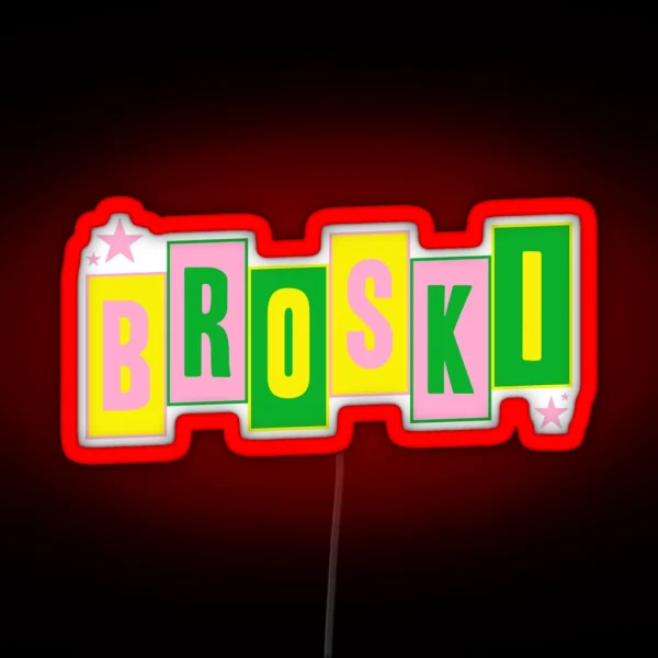 Brittany Broski Graphic RGB Neon Sign