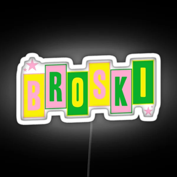 Brittany Broski Graphic RGB Neon Sign