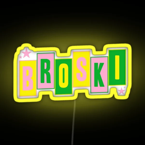 Brittany Broski Graphic RGB Neon Sign