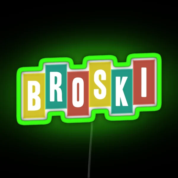 Brittany Broski Graphic RGB Neon Sign