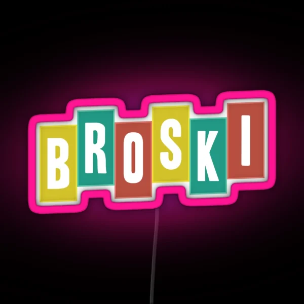 Brittany Broski Graphic RGB Neon Sign