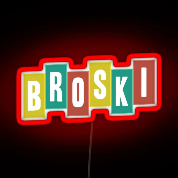 Brittany Broski Graphic RGB Neon Sign