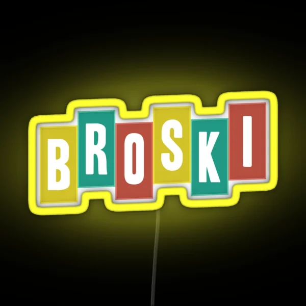 Brittany Broski Graphic RGB Neon Sign