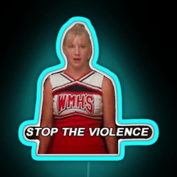 Brittany Stopping The Violence RGB Neon Sign