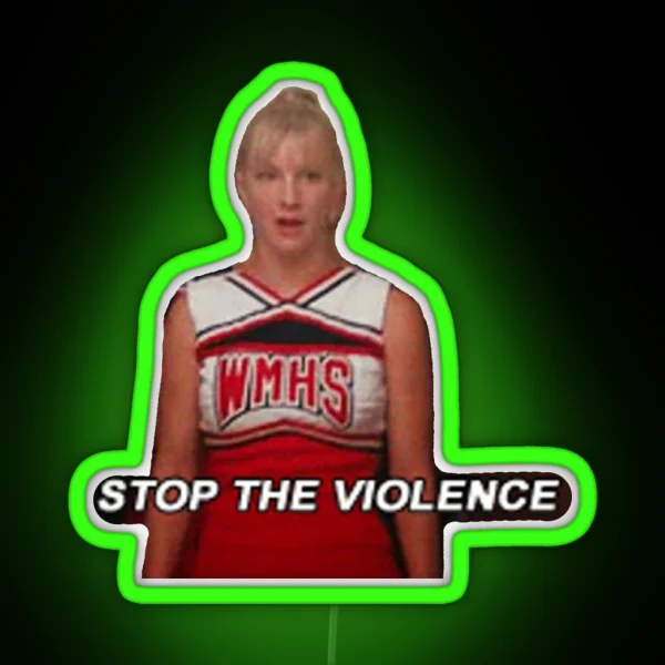 Brittany Stopping The Violence RGB Neon Sign