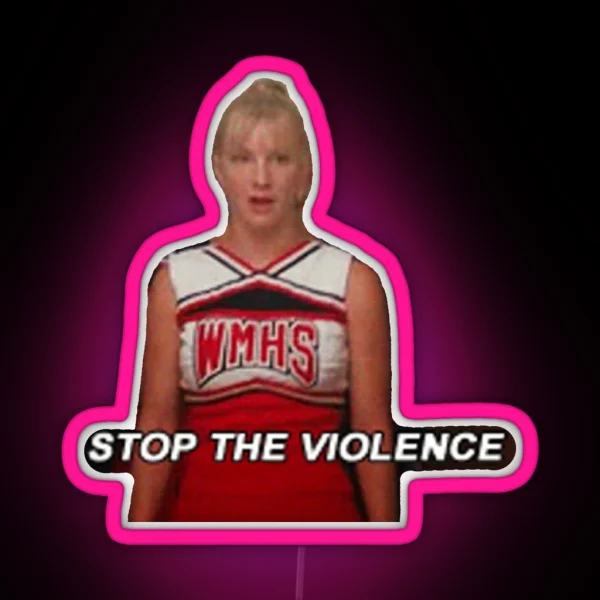 Brittany Stopping The Violence RGB Neon Sign