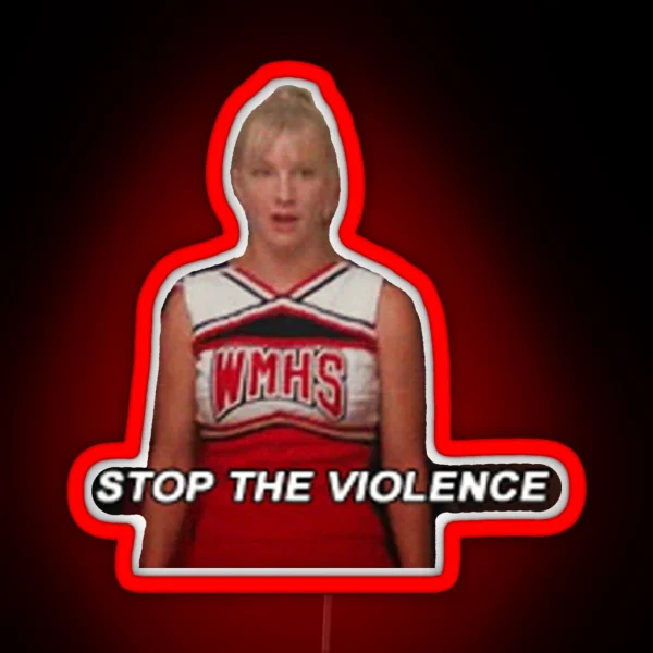 Brittany Stopping The Violence RGB Neon Sign