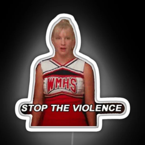 Brittany Stopping The Violence RGB Neon Sign