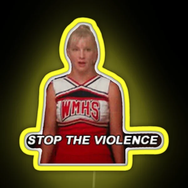 Brittany Stopping The Violence RGB Neon Sign