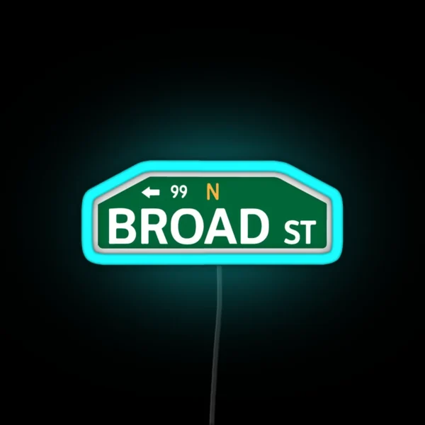 Broad Street RGB Neon Sign