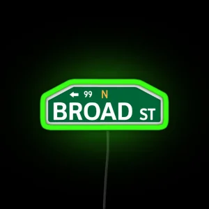 Broad Street RGB Neon Sign