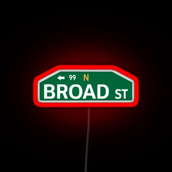 Broad Street RGB Neon Sign
