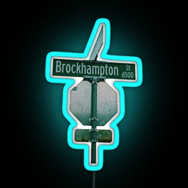 Brockhampton Road Sign RGB Neon Sign