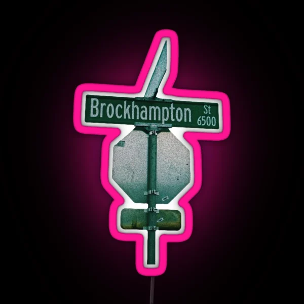 Brockhampton Road Sign RGB Neon Sign
