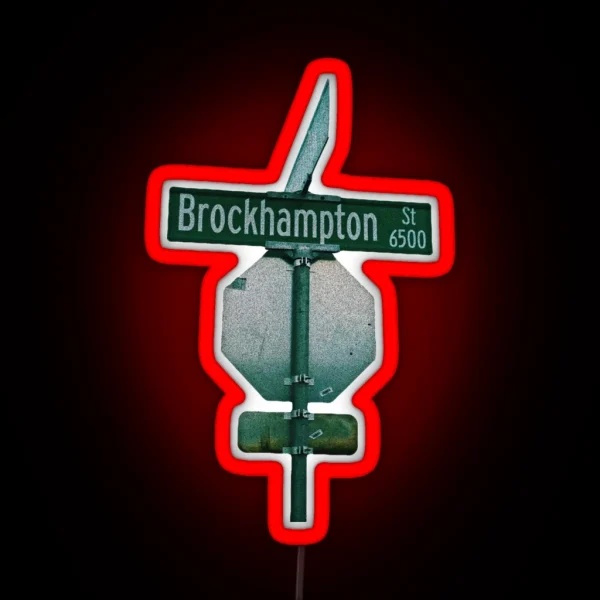 Brockhampton Road Sign RGB Neon Sign