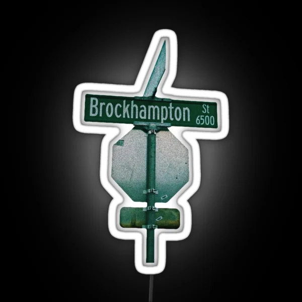 Brockhampton Road Sign RGB Neon Sign