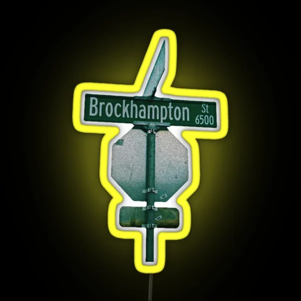 Brockhampton Road Sign RGB Neon Sign