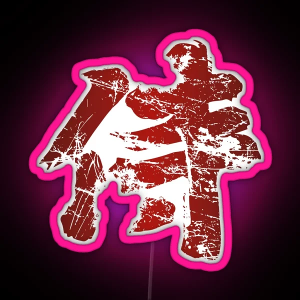 Broken Samurai Kanji RGB Neon Sign