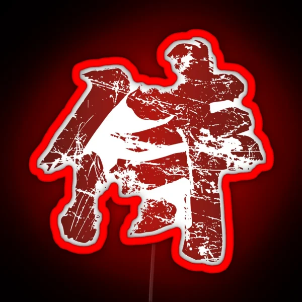 Broken Samurai Kanji RGB Neon Sign