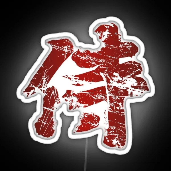 Broken Samurai Kanji RGB Neon Sign