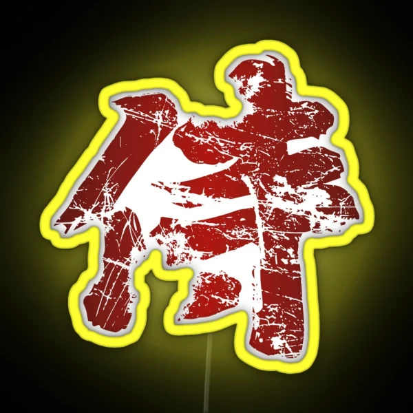 Broken Samurai Kanji RGB Neon Sign