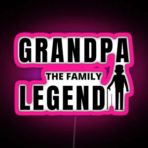 BROKER GRANDPA Vintage RGB Neon Sign