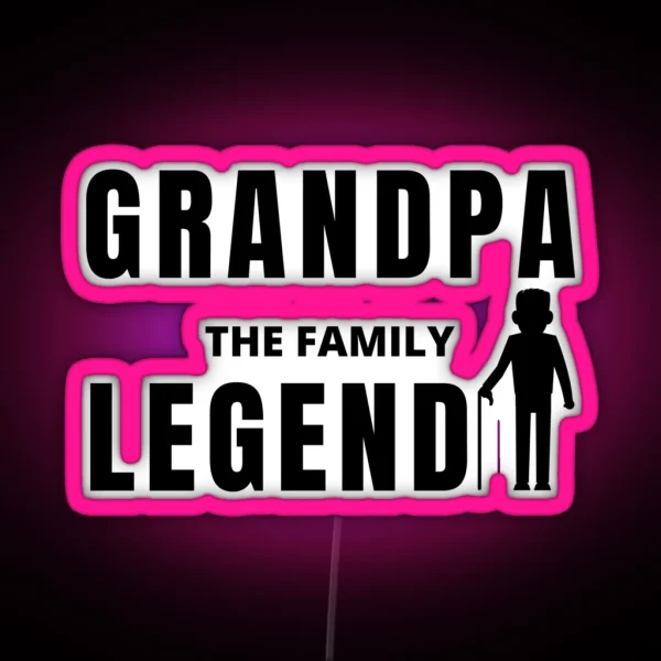 BROKER GRANDPA Vintage RGB Neon Sign