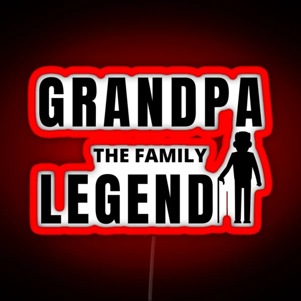 BROKER GRANDPA Vintage RGB Neon Sign