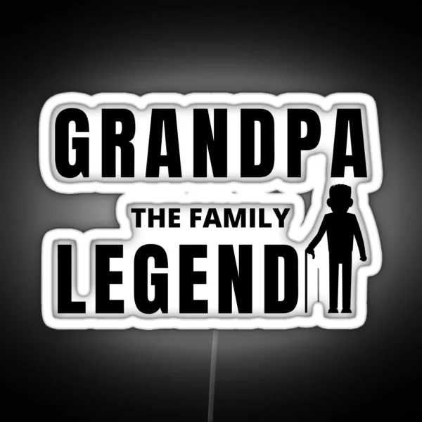 BROKER GRANDPA Vintage RGB Neon Sign