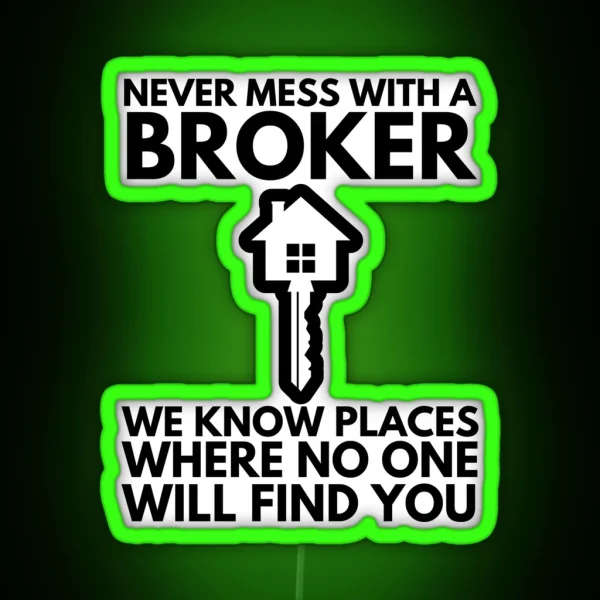 Broker RGB Neon Sign