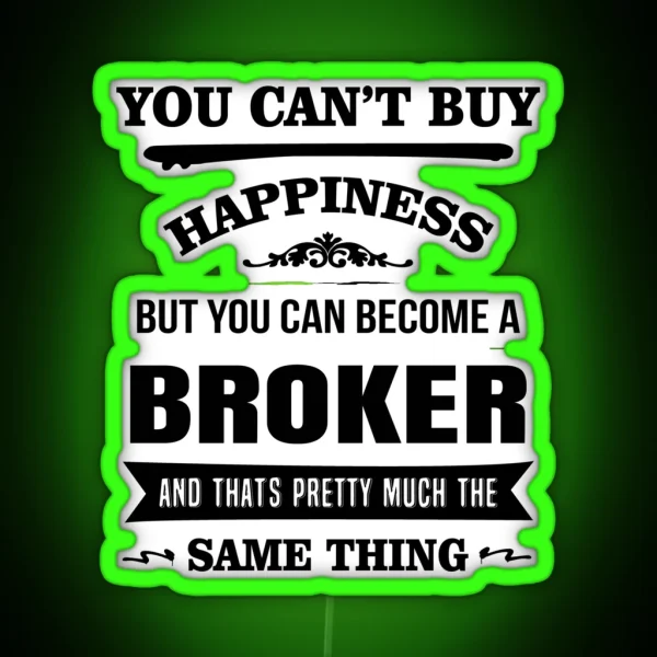 BROKER RGB Neon Sign