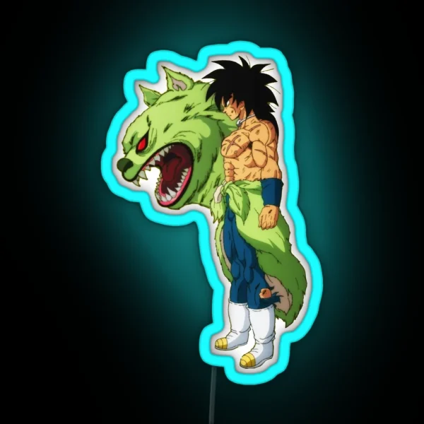 Broly And His Childhood Friend RGB Neon Sign