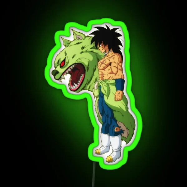 Broly And His Childhood Friend RGB Neon Sign