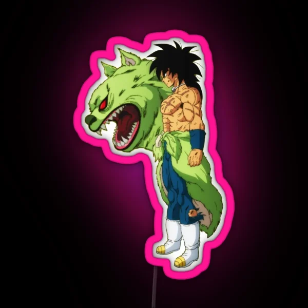 Broly And His Childhood Friend RGB Neon Sign