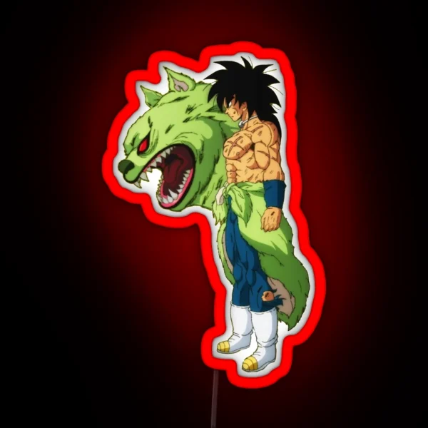 Broly And His Childhood Friend RGB Neon Sign